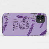 🌿一時停止息を吸う。sip.癒しなさい。デザイン Case-Mate iPhoneケース (裏面(横))