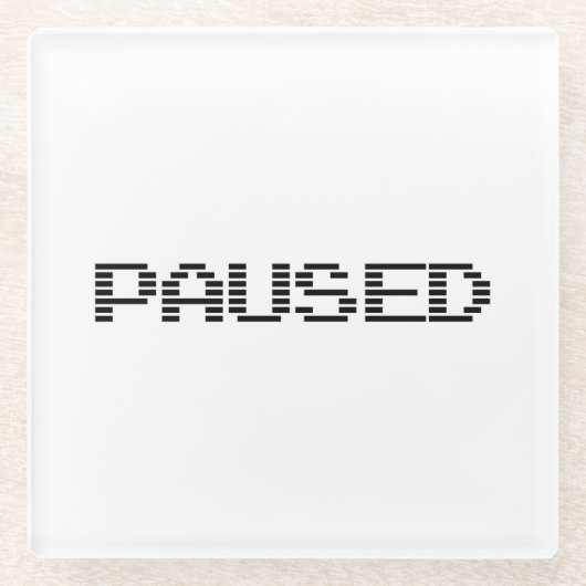 一時停止 ガラスコースター (正面)