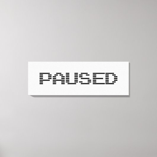 一時停止 キャンバスプリント (正面)