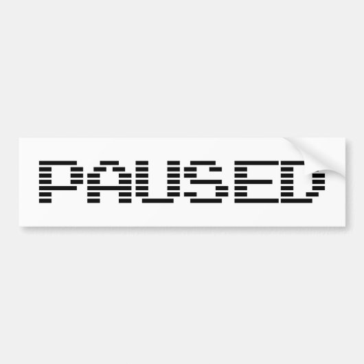 一時停止 バンパーステッカー (正面)