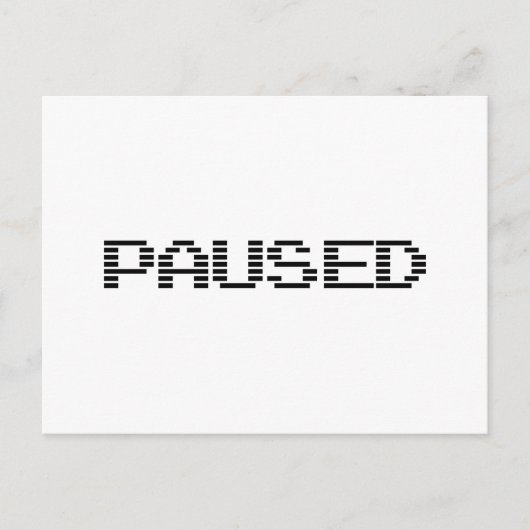 一時停止 ポストカード (正面)