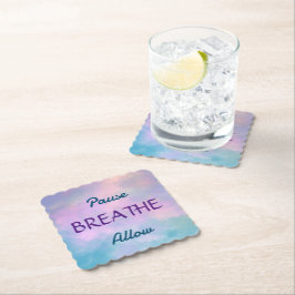 一時停止、呼吸、コースターを許可 ペーパーコースター