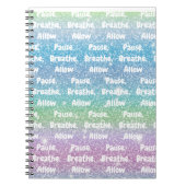 一時停止、呼吸、ノートブックの許可 ノートブック (正面)