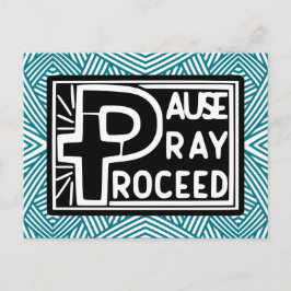 一時停止　祈り　続行 ポストカード