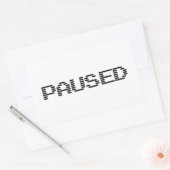 一時停止 長方形シール (封筒)