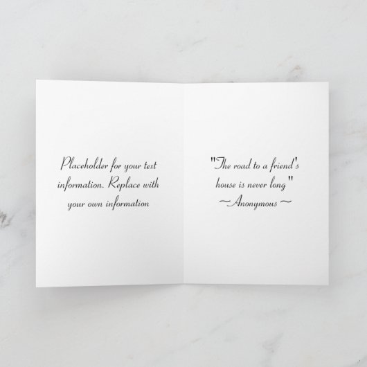 一時滞在者の真実Notecard カード (内部)