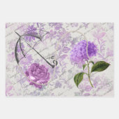 一時的なフローラ品種の切り離し ラッピングペーパーシート (正面3)