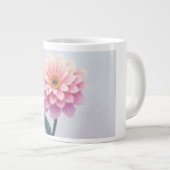 一時的な花びらのスケッチ ジャンボコーヒーマグカップ (正面右)