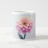 一時的な花びらのスケッチ ジャンボコーヒーマグカップ (正面)