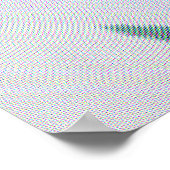 一時的な花びらのスケッチ ポスター (角)