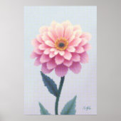 一時的な花びらのスケッチ ポスター (正面)