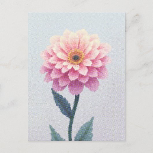 一時的な花びらのスケッチ ポストカード (正面)