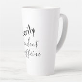 一時的にコーヒーハロウィーンに依存している カフェラテマグ (右アングル)