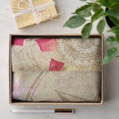 一時花模様の切り離しティッシュペーパー 薄葉紙 (ギフト)