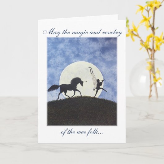 「一晩で見た」というカード カード (黄色い花)