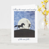 「一晩で見た」というカード カード (黄色い花)