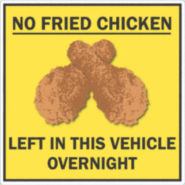 一晩で車離れに揚げた鶏肉はおもしろいない シール