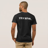 一晩中のテクノ Tシャツ (裏面フル)