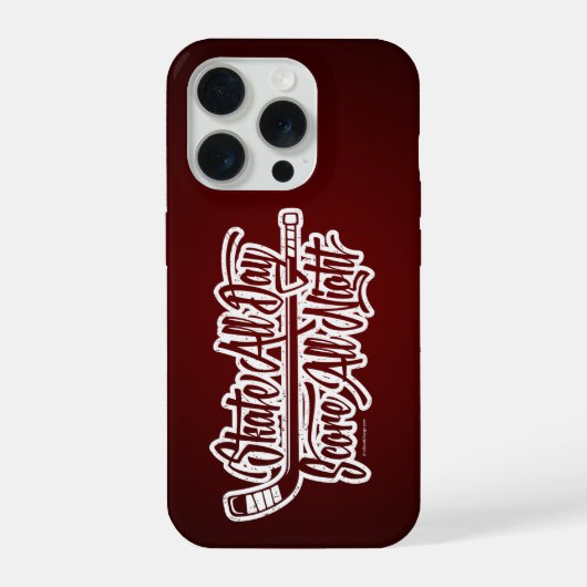 一晩中スコア（ホッケー） iPhoneケース (裏面)