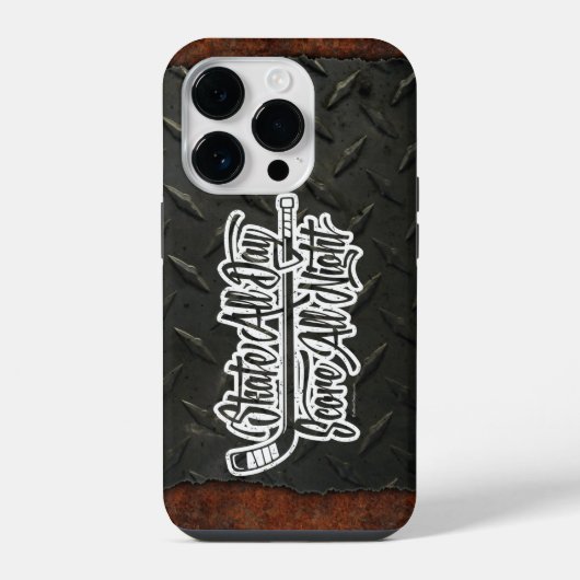 一晩中スコア(ホッケー) iPhoneケース (裏面)