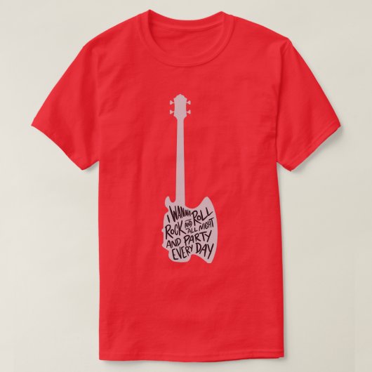 一晩中ロックンロール Tシャツ (デザイン正面)