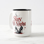 一晩中眠るT型 ツートーンマグカップ (正面左)