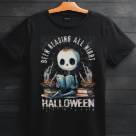 一晩中読ハロウィーンだった Tシャツ