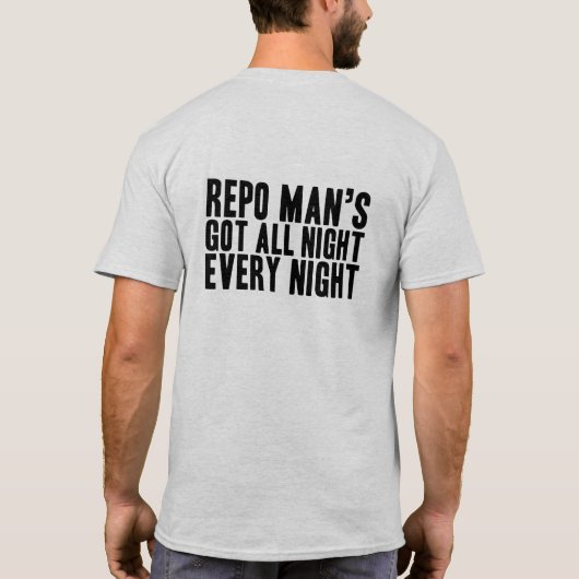 一晩中、毎晩 Tシャツ (裏面)