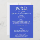 一書描のファンキー手 招待状 (裏面)