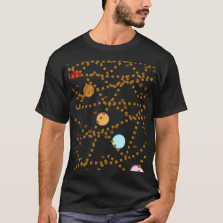 一最高の日Tシャツに多数の惑星がある Tシャツ