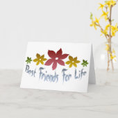 一最高の生の友 カード (黄色い花)