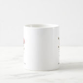 一月のカーネーションの花  コーヒーマグカップ (中央)