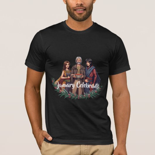 一月のセレブラント Tシャツ (正面)