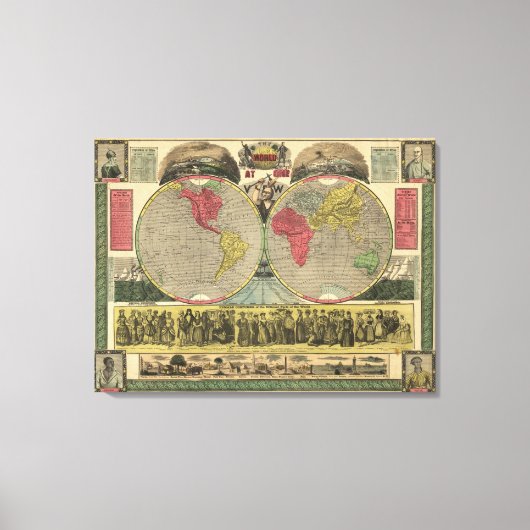 一望の世界 キャンバスプリント (正面)