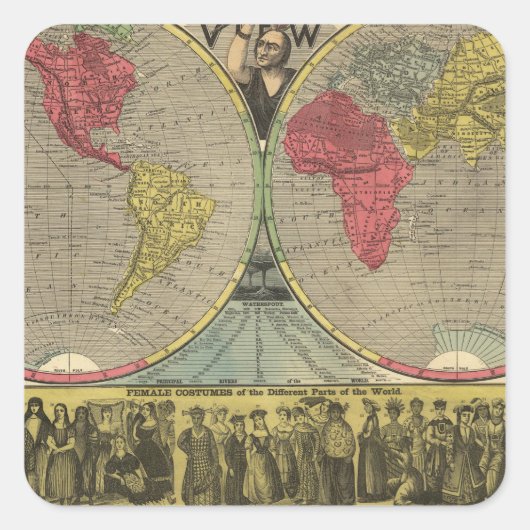 一望の世界 スクエアシール (正面)