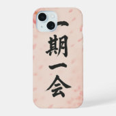 一期一会 桜 禅 iPhone カー 15ケース (裏面)