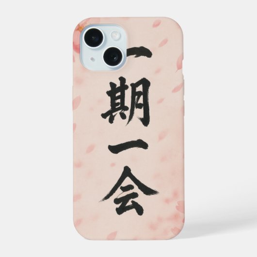 一期一会 桜 禅 iPhone カー 15ケース (裏面)