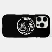 一本稲の丸に雀 Case-Mate iPhoneケース (裏面 (横))