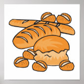 一束のパンと転が ポスター (正面)