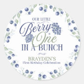 一束の最初の誕生日 ラウンドシール (正面)