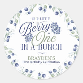 一束の最初の誕生日 ラウンドシール