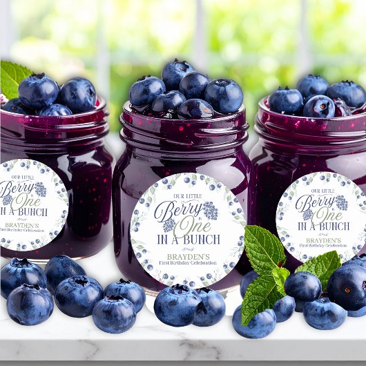 一束の最初の誕生日 ラウンドシール