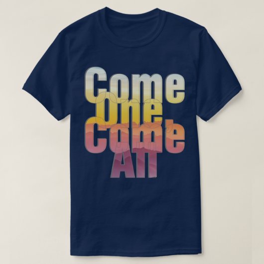 一来つ来の Tシャツ (デザイン正面)