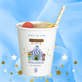 一来来つのビック・トップ・サーカス誕生日パーティー 紙コップ