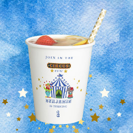 一来来つのビック・トップ・サーカス1回目の誕生日 紙コップ