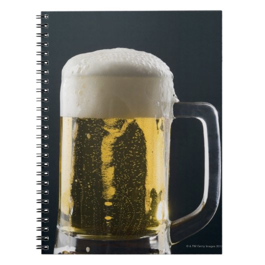 一杯のビールを飲み干す ノートブック (正面)