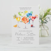 一杯やろう！カクテルドリンクブライダルシャワー 招待状 (スタンド正面)