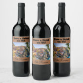 一杯飲んでくれカスタム ワインラベル (ボトル)