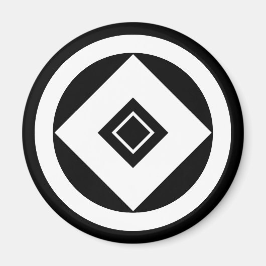 一柳家二重釘貫 マグネット (正面)