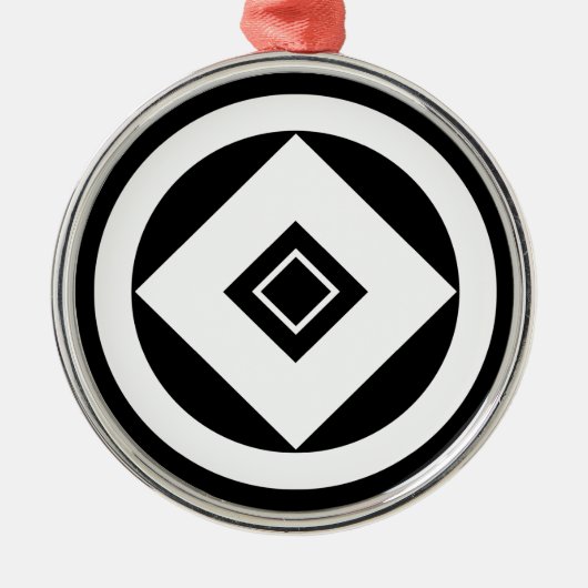 一柳家二重釘貫 メタルオーナメント (正面)